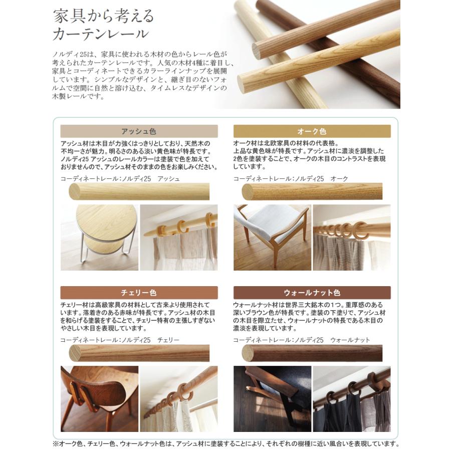 TOSO（トーソー） カーテンレール ノルディ25 シングル 正面付 【2.1m