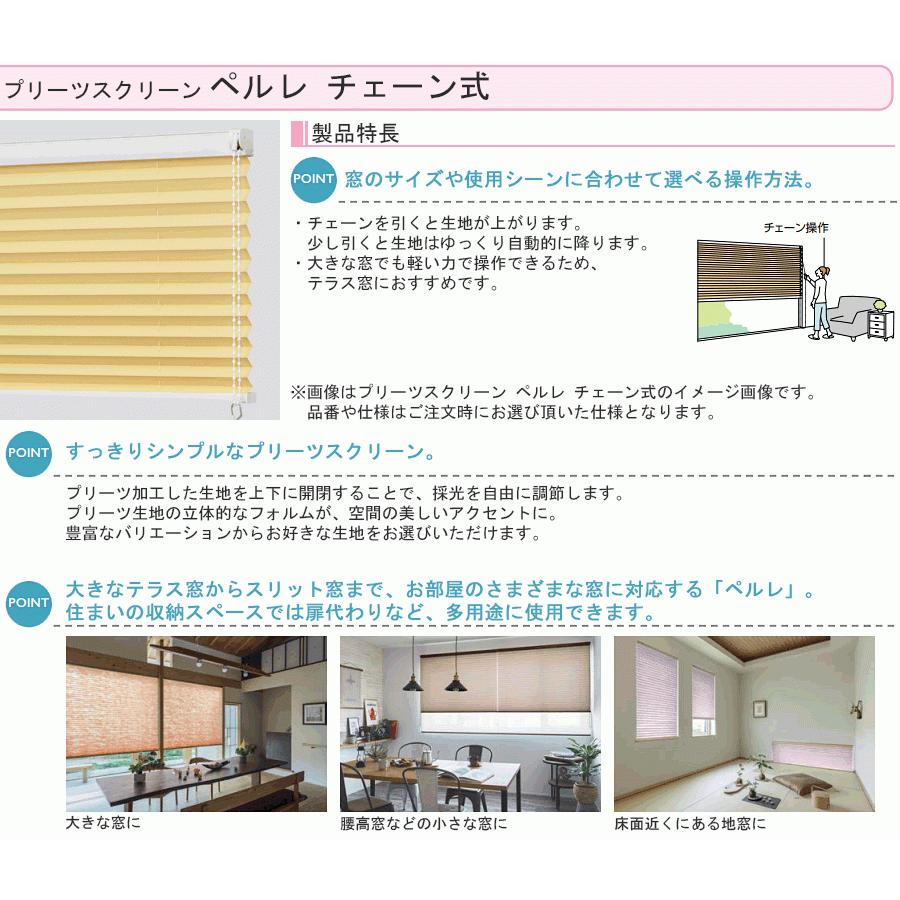 タチカワブラインド プリーツスクリーン ペルレ チェーン操作 ホウガ PS5009〜PS5010 幅32cm〜200cm×丈30cm〜300cm_2