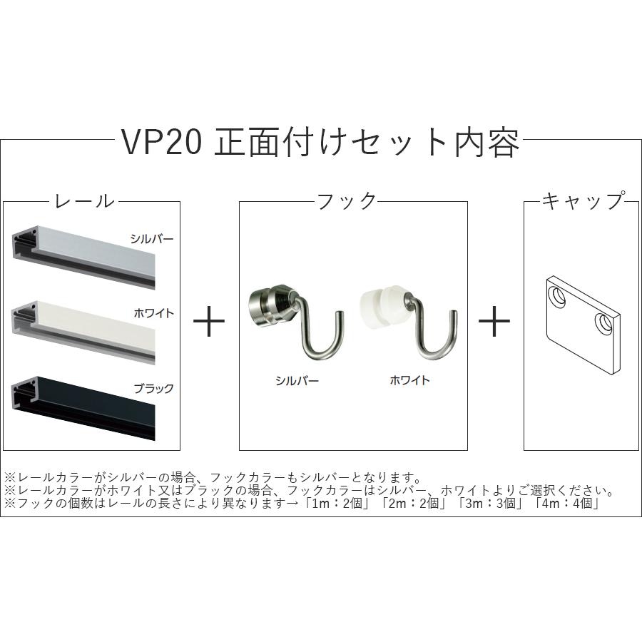 タチカワブラインド ピクチャーレール VP-20 正面付けセット 4m