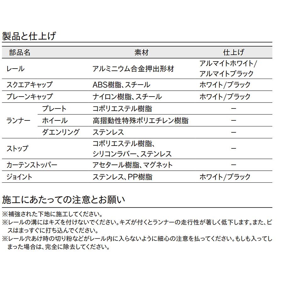 カーテンレール シエロクラウド シングル天井付ウェーブスタイル用セット 2.00ｍ プレーン TOSO シーリングレール シエロ シリーズ トーソー 日本製_7