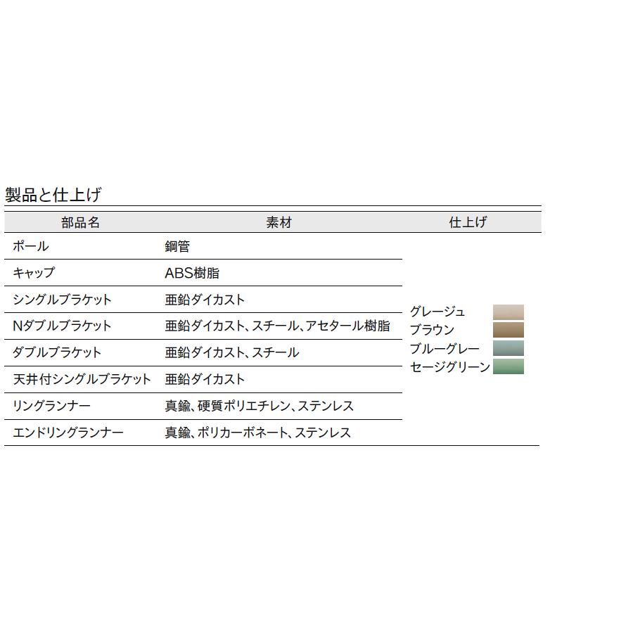 TOSO（トーソー） カーテンレール モノブレンド16 ネクスティダブル