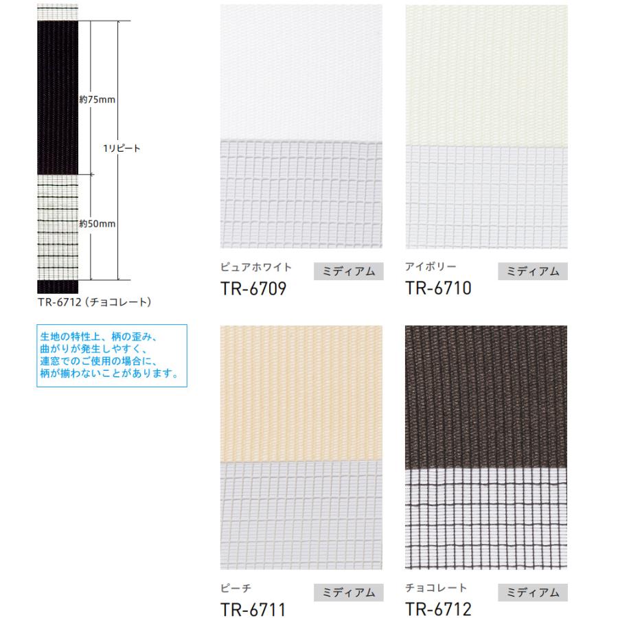 ロールスクリーン TOSO ビジックデコラ ゼブラ TR6709〜TR6712 幅81〜120cm×丈81〜120cm 調光 ロールカーテン_4
