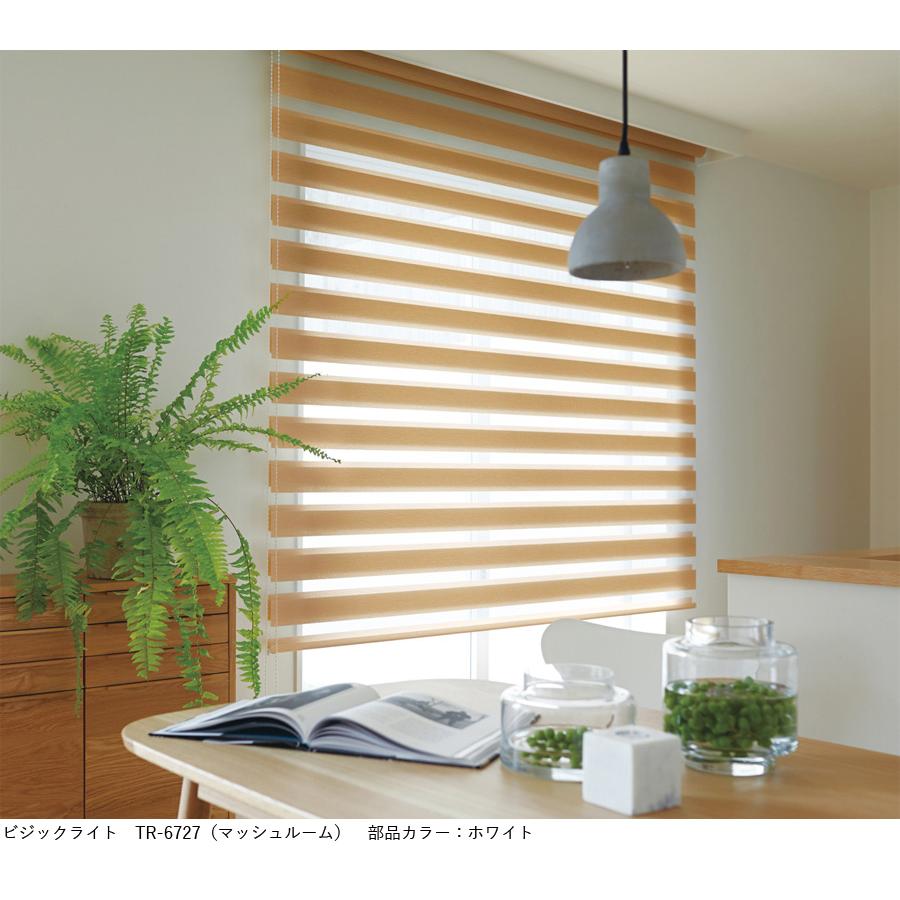 ロールスクリーン TOSO ビジックデコラ ウッドルック TR6727〜TR6730 幅81〜120cm×丈81〜120cm 調光 ロールカーテン_1