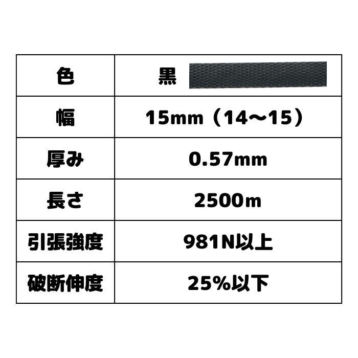 梱包サポート.com PPバンド リサイクルバンド グリーンライト 幅15mm