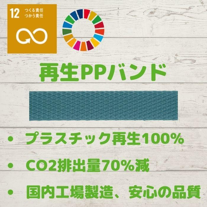 PPバンド グリーンライトバンド 幅15mm 長さ2500m 2巻セット 青 自動梱包機用 リサイクルバンド 再生PPバンド プラカゴ eSH ストッパー 手締め [L3]｜konpou｜02