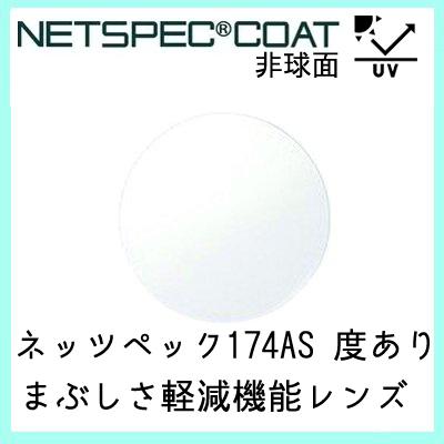レンズ 単品販売 フレーム 持ち込み 交換可能 ネッツペック 174AS 度あり対応　イトー 非球面レンズ まぶしさ軽減 UVカット付（２枚）