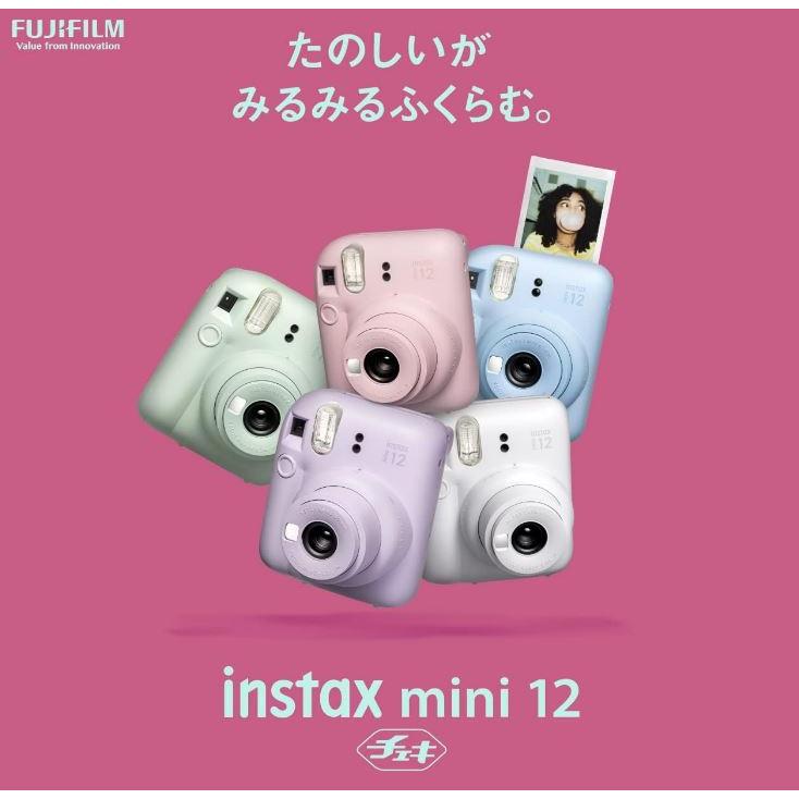 チェキ最新モデル instax mini 12 ブロッサムピンク フィルム付き！ instax ピンク mini 12 FUJIFILM チェキ インスタントカメラ