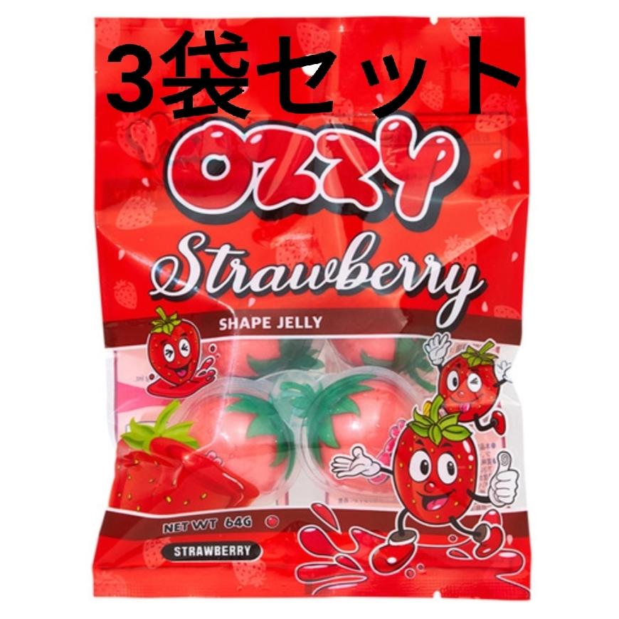 3袋セット Ozzy いちごグミ オージー ストロベリーゼリーグミ イチゴグミ Strawberry Jelly Asmr Youtube 苺グミ お菓子 プレゼント 韓国モッパン 3 コンテナ本舗 通販 Yahoo ショッピング