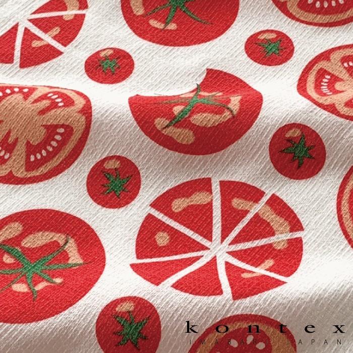 Tomato Cotton House エプロン 花柄日本製タグ付きタオル生地 kontex（コンテックス） 手ぬぐい 布ごよみ おしゃれ 吸水速乾 薄い