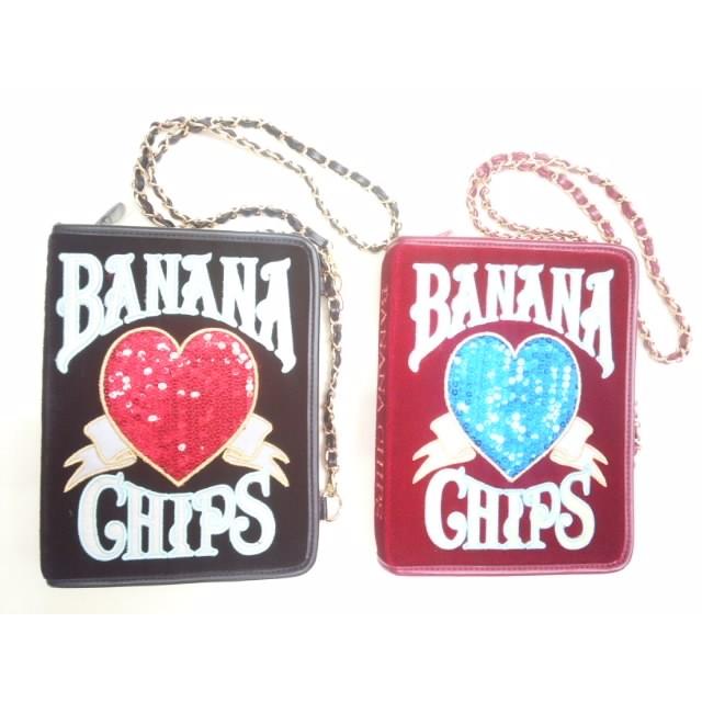 新規購入 再値下げ セール Bananachips バナナチップス 再入荷しました クラシカルなベロア調ブック型モチーフショルダーバッグ 注目の Theculturewire Com
