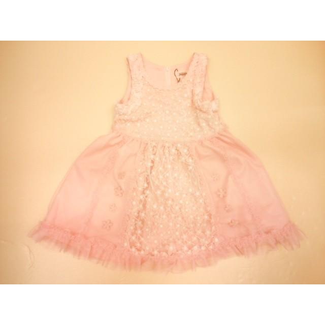 Souris スーリー 花モチーフいっぱいジョーゼットワンピース 結婚式 フォーマル 100 110 1 130 Apaproduction Fr