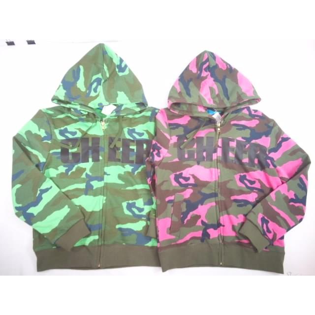 半額 Cheer チアー キッズダンサーからスポーツジムに通う大人まで セットアップコーデｏｋ カラフル迷彩柄プリントのパーカージャケット こにゃんこ Brand Kid S 通販 Yahoo ショッピング