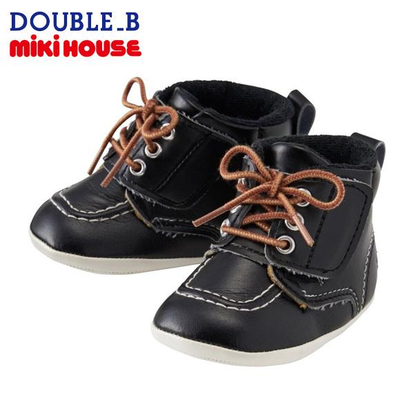MIKI HOUSE 正規取扱店/ MIKIHOUSE ミキハウス ダブルB ワークブーツ風 合皮素材 プレシューズ 11.5 12 12.5cm ベビー