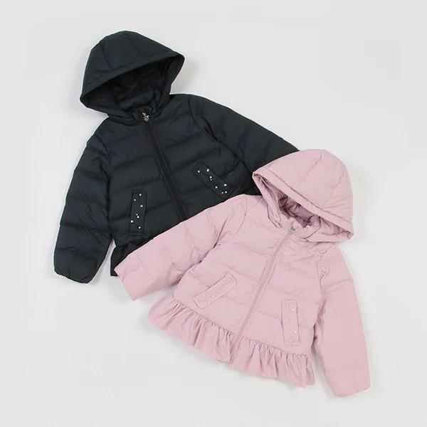 mezzo piano メゾピアノ ビジューポケット ショートダウン アウター  