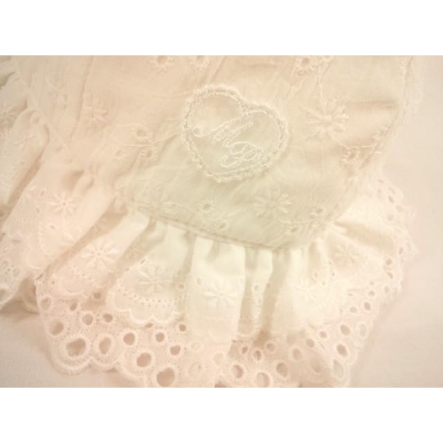 mezzopianoベビー(メゾピアノ)★【ご出産お祝いギフト】 【ＵＶ加工】 総レース爽やかウサ耳付きハット帽子の画像