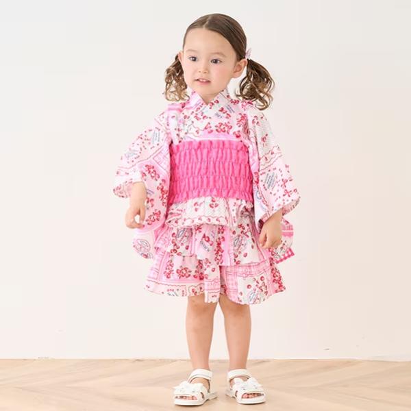 mezzo piano いちご柄 半袖ワンピース 130cm MezzoPiano 130cmワンピース mezzo piano いちご柄 半袖ワンピース