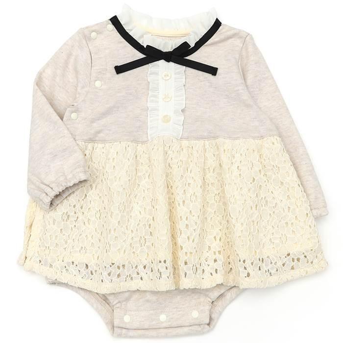 キムラタン リリーアイボリー Lily Ivory ベビー キッズ ロンパス 袖付 長袖 アイボリー ベビー 70 80cm 19秋 Suroilkdcm Com