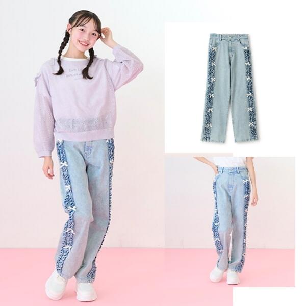 mezzo piano junior メゾピアノジュニア サイドフリルストレート