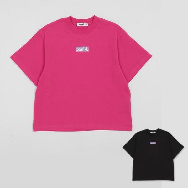 X-girl Stages エックスガール ボックスロゴ半袖Tシャツ 90 100 110 
