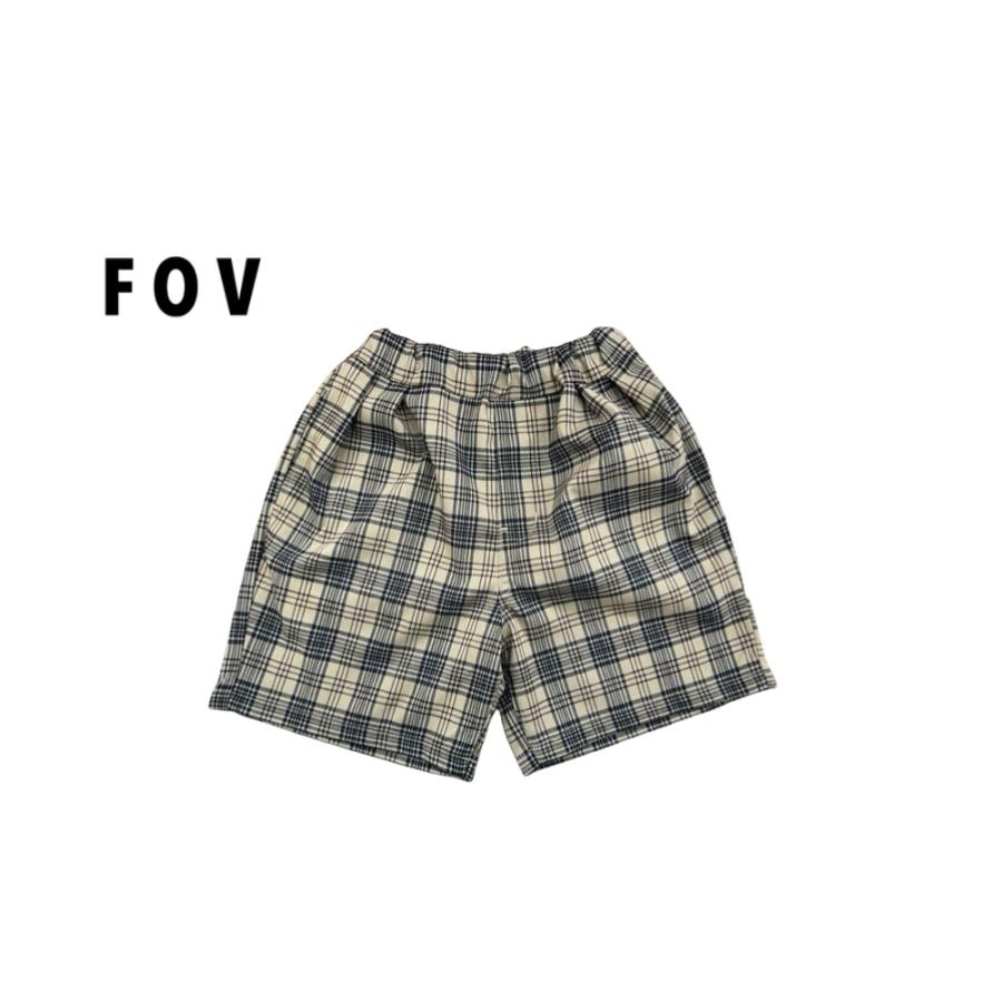 【SALE】【40%OFF】FOV / フォブ　 子供服　チェック２タックショーツ　男の子　女の子　 | FOV
