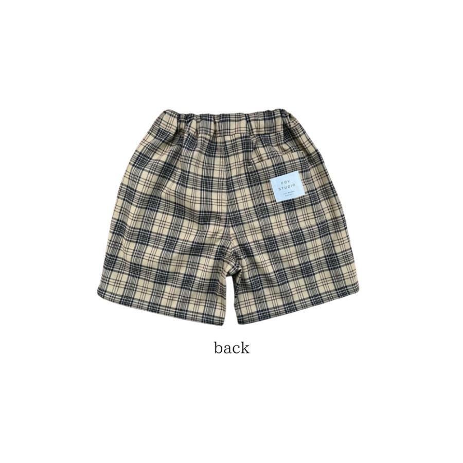 【SALE】【40%OFF】FOV / フォブ　 子供服　チェック２タックショーツ　男の子　女の子　 | FOV | 01