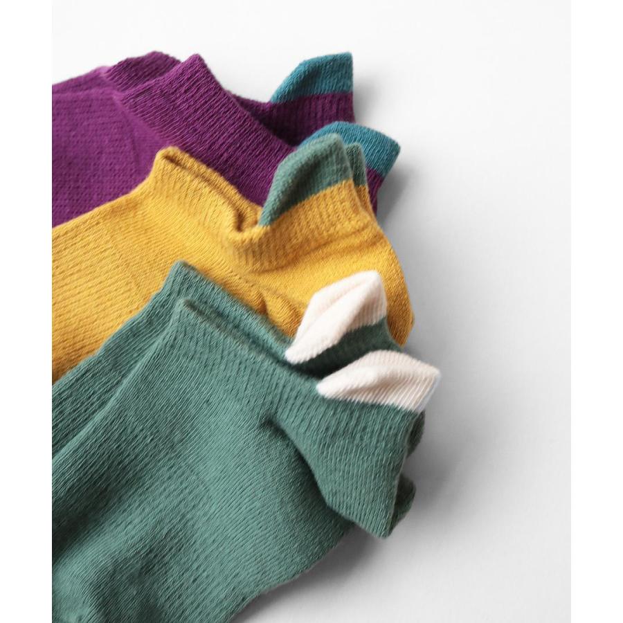 stample／スタンプル 子供　ポイントカラーローカットソックス　３足組　女の子　男の子 | stample | 03