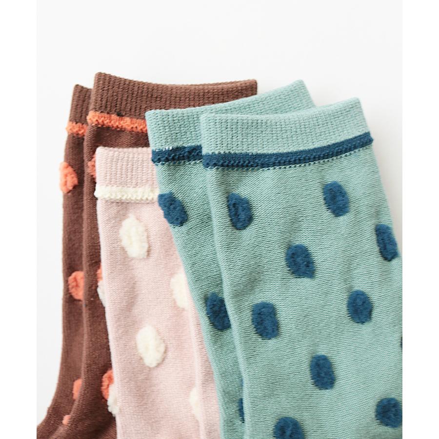 stample／スタンプル 子供　ポンポンドット クルーソックス　３足組　男の子＆女の子　 | stample | 02