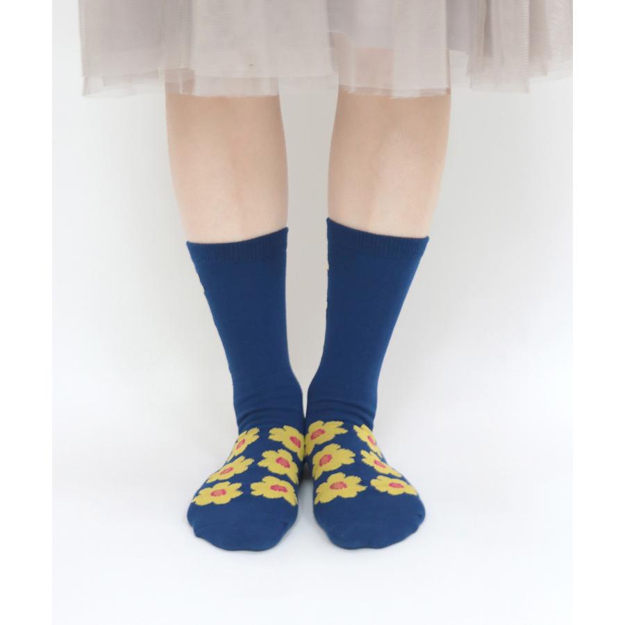 stample／スタンプル 子供　チアフルフラワー クルーソックス　３足組　女の子　 | stample | 04