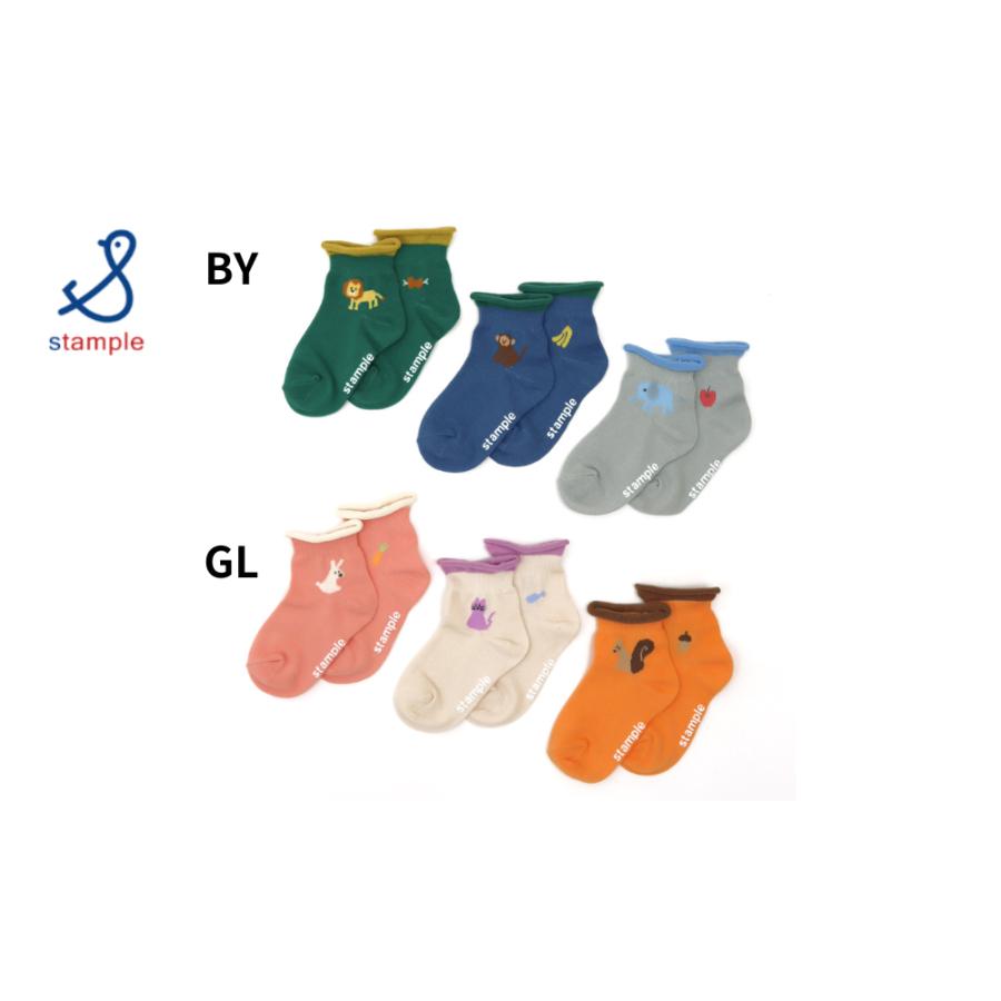 stample／スタンプル アニマルポイント 園児ソックス ３足組　男の子　女の子 | stample