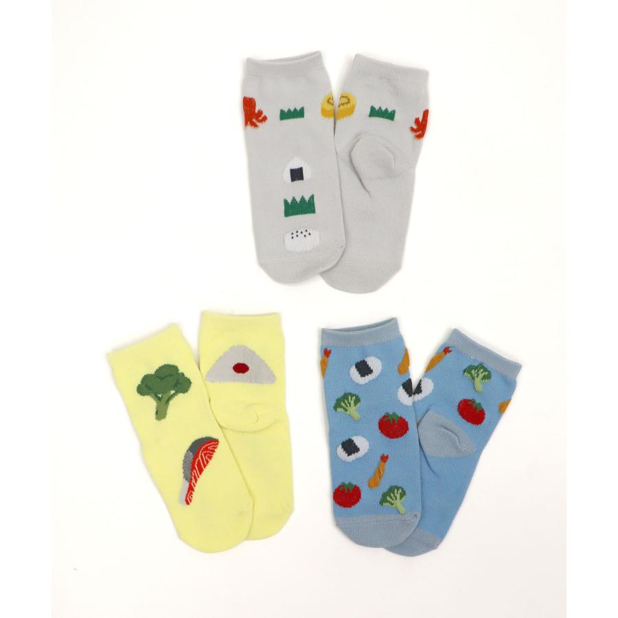 stample ／ スタンプル お弁当ショートソックス ３足組 男の子＆女の子 | stample | 01