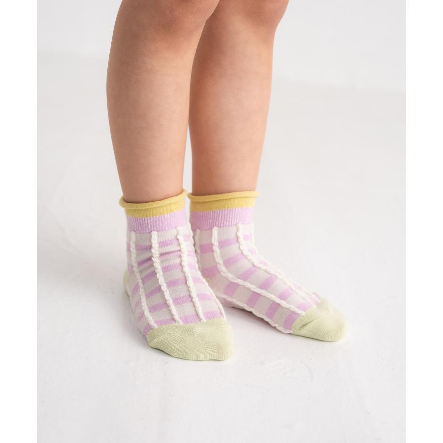 stample ／ スタンプル ふっくらチェックショートソックス ３足組 女の子 | stample | 02