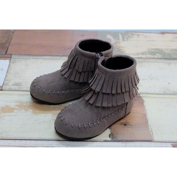 【SALE】【40％OFF】AMPERSAND ／ アンパサンド 子供服 フリンジショートブーツ キッズブーツ 女の子 FW | Ampersand（子ども服） | 01