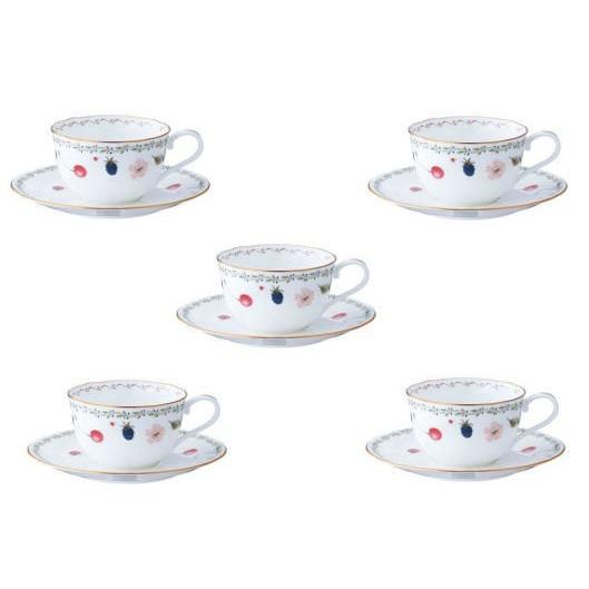 Noritake ノリタケ ポートショア ティー コーヒー碗皿 Ta 4613の5客セット コーヒー 紅茶 兼用碗皿 5客碗皿 内祝い お祝い ご贈答 人気ブランド新作豊富