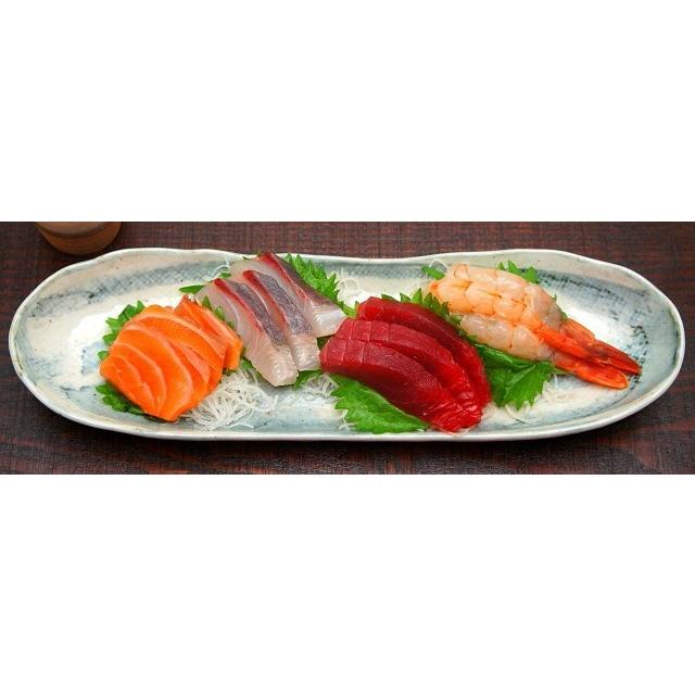 美濃焼 日本製 藍染舟形長皿 和食器 長皿 楕円皿 焼き物皿 さんま皿