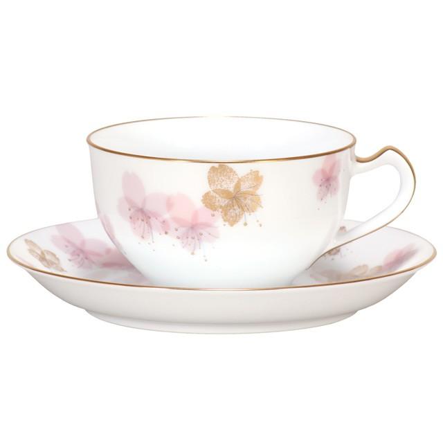 大倉陶園 日本製 桜シリーズ第3回 初御代桜 カップ＆ソーサー 1C/A682 