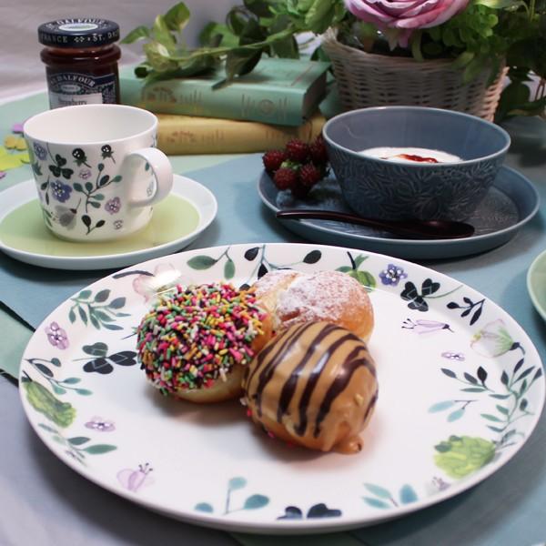 ナルミ NARUMI アンナ・エミリア Anna Emilia for Narumi プレート クローバーガーデン 約24cm 51854-5643P 洋食器 大皿 丸皿 丸プレート メイン ギフト |  | 01