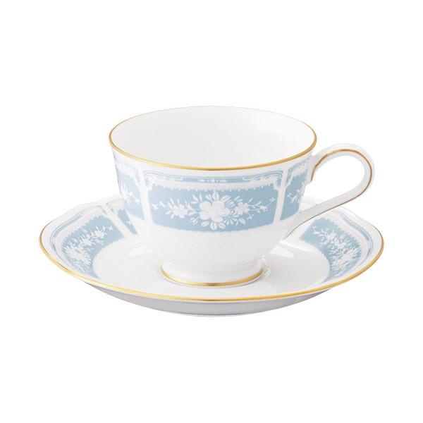 Noritake ノリタケ レースウッドゴールド カップ&ソーサー5客セット ブルー BL 1507L/F94487 コーヒー・紅茶 兼用碗皿 5客碗皿 内祝い お祝い ご贈答｜kooma｜02