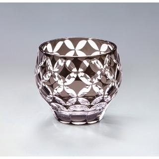 手づくり切子 ぐい呑み ダイヤリング ブラック 酒カップ 約75ml AC35-BK 盃 杯 お猪口 おちょこ 冷酒 日本酒 切子グラス 切子 モダン BK 黒 ご贈答 | 