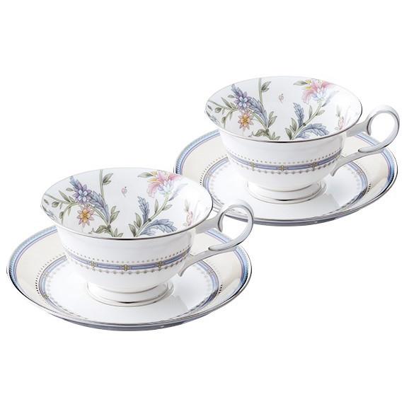 ノリタケ Noritake ジャルダンフルーリ JARDIN FLEURI ティー・コーヒー碗皿ペアセット P50717A/4910 洋食器 陶磁器 コーヒー 紅茶 ギフト プレゼント 贈り物 | ノリタケ