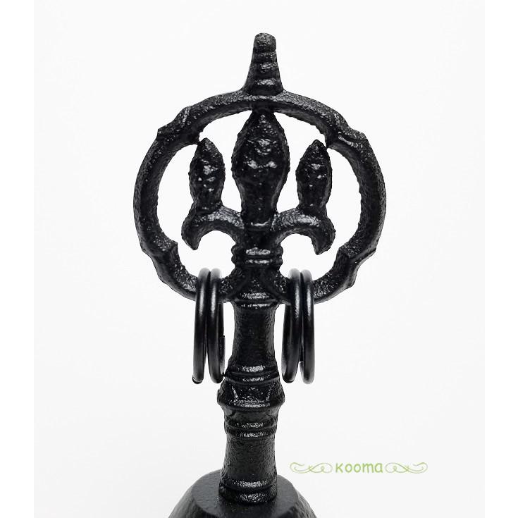 南部鉄器 日本製 卓鈴 新錫杖頭 伝統的工芸品 呼び鈴 置物 飾り