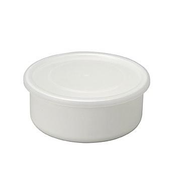 野田琺瑯 ホーロー White Series ホワイトシリーズ ラウンド 約16cm 保存容器 シール蓋付き RD-16 琺瑯 シール蓋 丸型 個箱入り | 