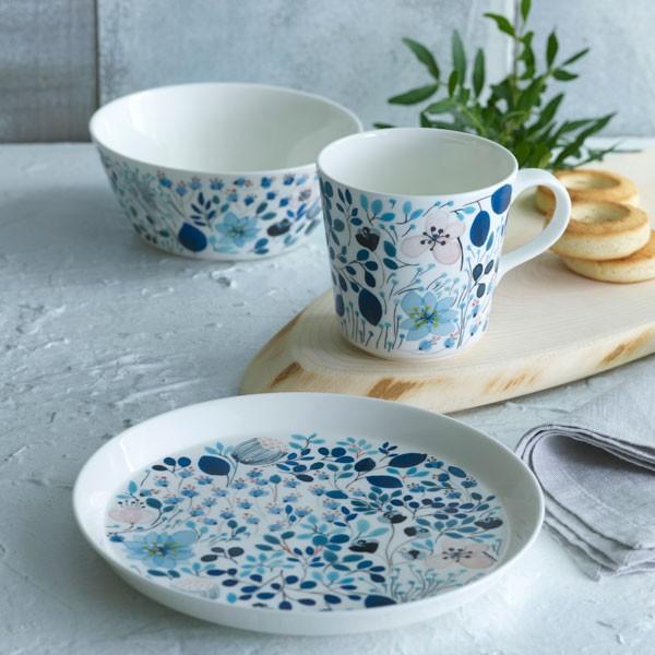 ナルミ NARUMI アンナ・エミリア（Anna Emilia for Narumi）プレート(フロストガーデン オン マイ ウィンドウ) 約19cm 52189-5644P 洋食器 ケーキ パン皿 |  | 01