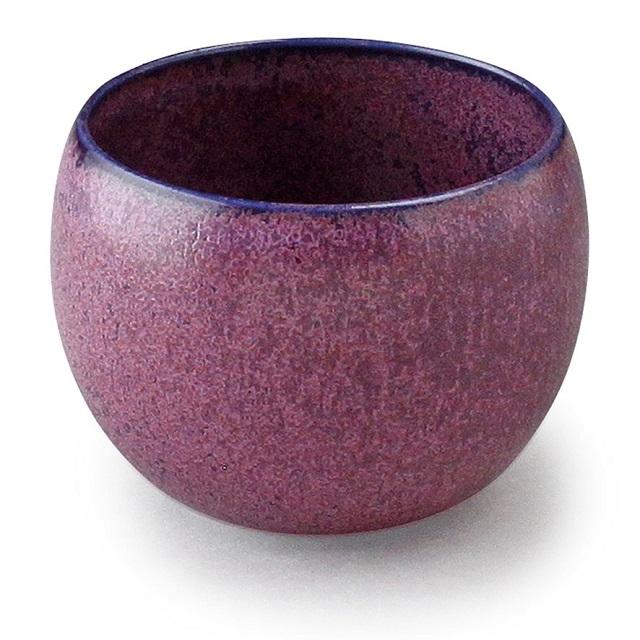 美濃焼 日本製 翠 Sui 丸碗 翠くわの実 288048 おしゃれ マルチ碗 マルチカップ マルチボウル 小鉢 和洋兼用 パープル むらさき色 紫色 シンプル 美濃焼 陶器 | 