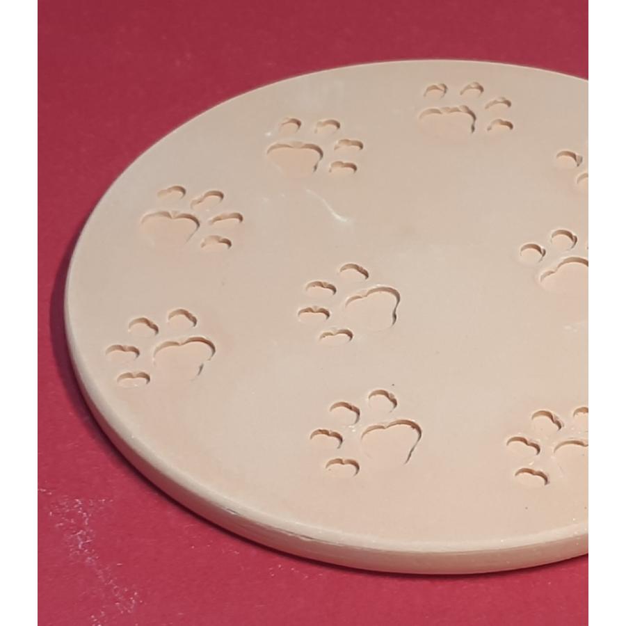 ねコースター 石膏コースター 猫足跡 かわいい シンプルデザイン 全5色 送料無料商品！｜koos-office｜03