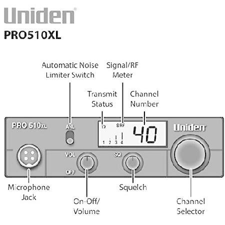 ユニデン　PRO510XL　CB無線機　箱入り