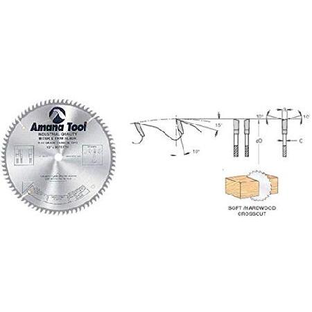 Amana　Tool　612960　ATB　直径12インチ　1インチ　96T　x　超硬チップトリム　10度　ボア