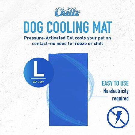 Hugs Pet Products Chilly Mat Comfort Cooling Gel Pet Mat, Large (36" x 20") by Maze Innovations Inc｜koostore｜02