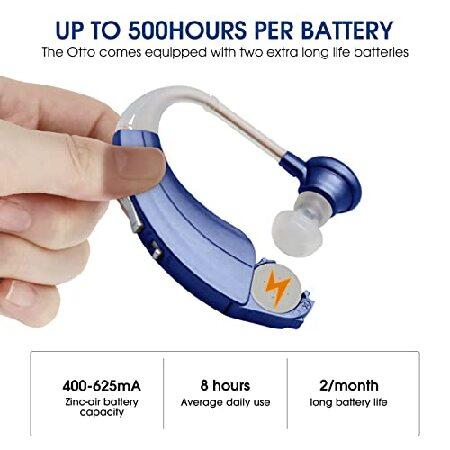 新作情報 Digital Hearing Amplifier by Britzgo BHA-220. 500hr Battery Life， Modern Blue， Doctor and Audiologist designed ” FDA Approved ”