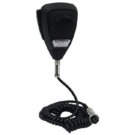 Astatic 30210002 Rubberized 4-Pin 636L Noise Cancelling Microphone - Black CB Radio Mic