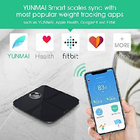 YUNMAI Premium Smart Scale - Body Fat Scale with New Free APP ＆ Body Composition Monitor with Extra Large Display - Works with iPhone... with Scale Body Premium Smart Fat New Free APP Composition Monitor Extra Large Display Works iPhone